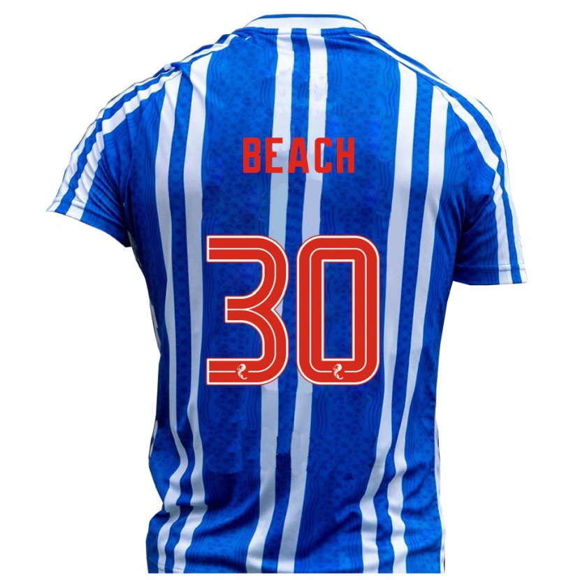 Danxen Kid Eddie Beach #30 Blue White Home Jersey 2025/26 T-Shirt