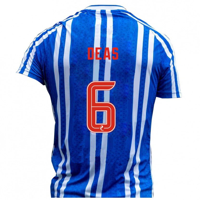 Danxen Kid Robbie Deas #6 Blue White Home Jersey 2025/26 T-Shirt