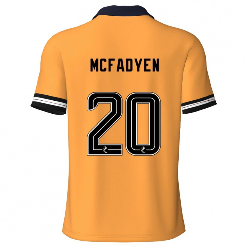 Danxen Kid Emma Mcfadyen #20 Yellow Black Home Jersey 2025/26 T-Shirt