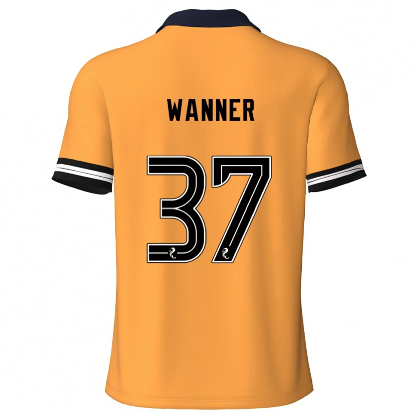 Danxen Kid Jannik Wanner #37 Yellow Black Home Jersey 2025/26 T-Shirt