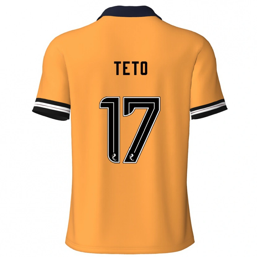 Danxen Kid Aphelele Teto #17 Yellow Black Home Jersey 2025/26 T-Shirt
