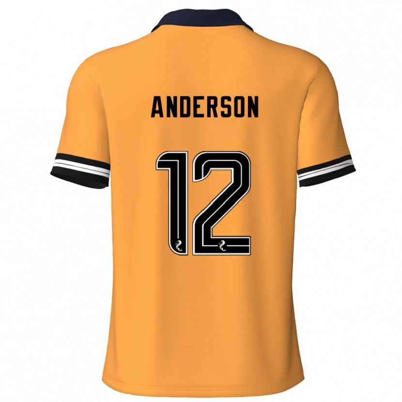 Danxen Kid Rhys Anderson #12 Yellow Black Home Jersey 2025/26 T-Shirt
