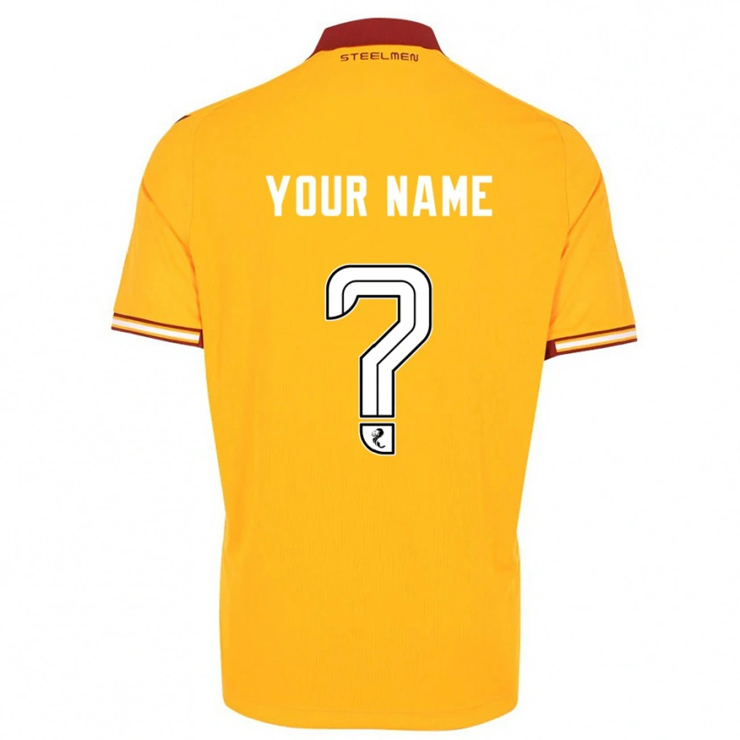Danxen Kid Your Name #0 Yellow Burgundy Home Jersey 2025/26 T-Shirt