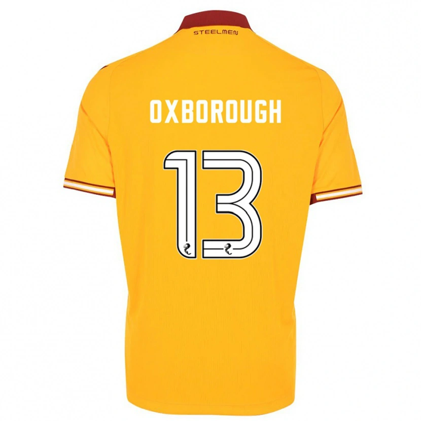 Danxen Kid Aston Oxborough #13 Yellow Burgundy Home Jersey 2025/26 T-Shirt