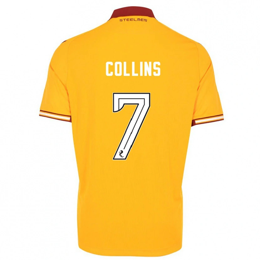 Danxen Kid Bailley Collins #7 Yellow Burgundy Home Jersey 2025/26 T-Shirt