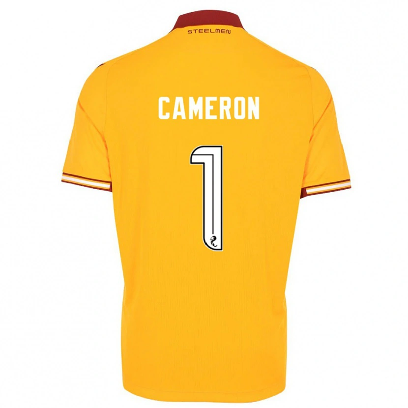Danxen Kid Rebecca Cameron #1 Yellow Burgundy Home Jersey 2025/26 T-Shirt
