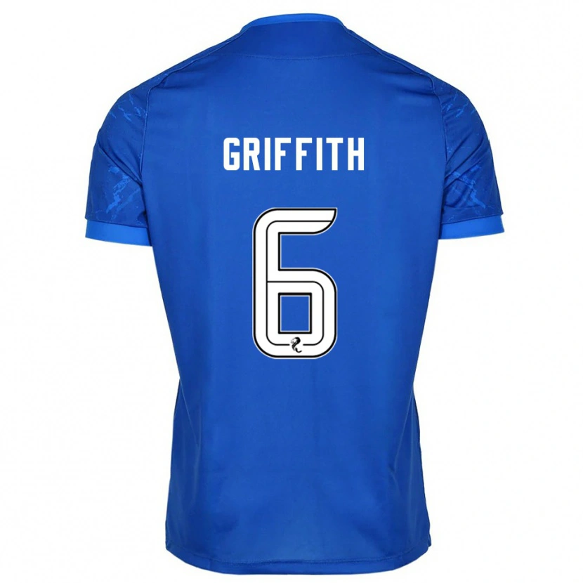 Danxen Kid Víctor Griffith #6 Blue White Home Jersey 2025/26 T-Shirt