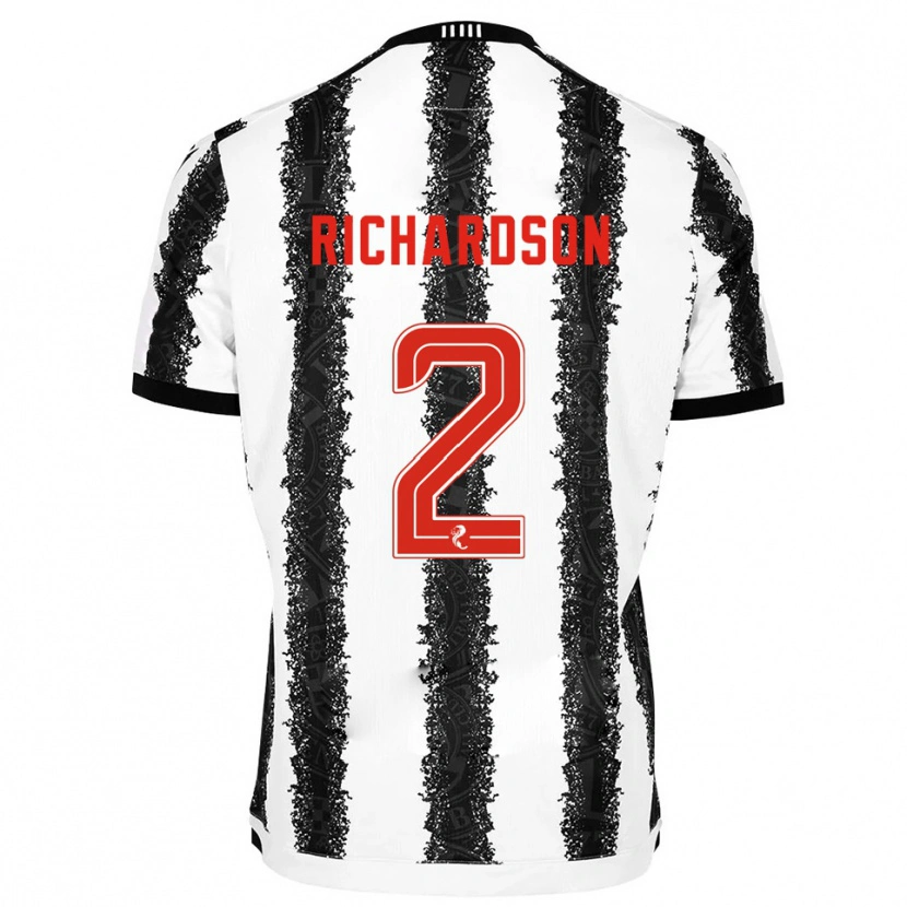 Danxen Kid Jayden Richardson #2 White Black Home Jersey 2025/26 T-Shirt