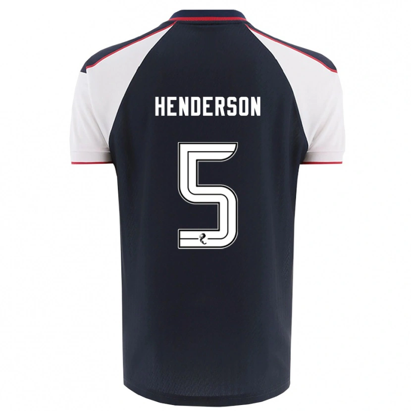 Danxen Kid Liam Henderson #5 Navy White Home Jersey 2025/26 T-Shirt