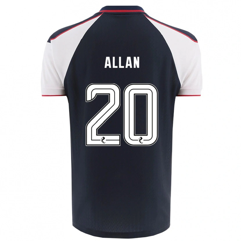 Danxen Kid Connor Allan #20 Navy White Home Jersey 2025/26 T-Shirt