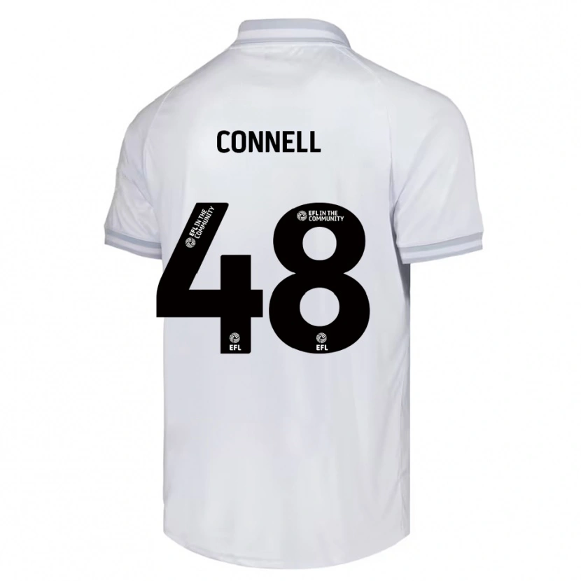 Danxen Kid Luca Connell #48 White Gray Black Away Jersey 2025/26 T-Shirt