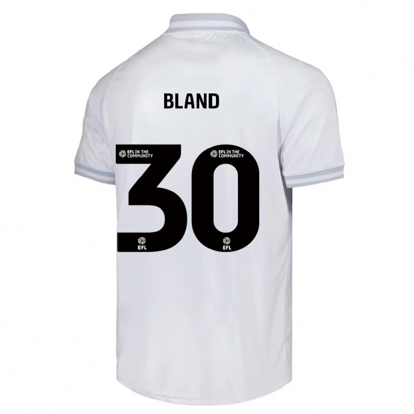 Danxen Kid Jonathan Bland #30 White Gray Black Away Jersey 2025/26 T-Shirt
