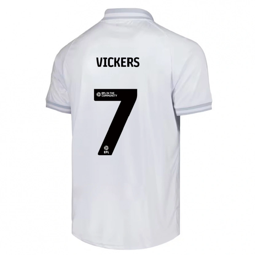 Danxen Kid Caylan Vickers #7 White Gray Black Away Jersey 2025/26 T-Shirt