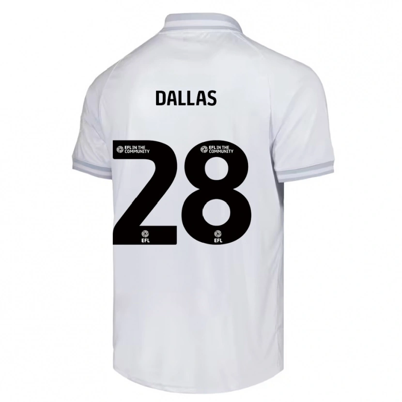 Danxen Kid Andy Dallas #28 White Gray Black Away Jersey 2025/26 T-Shirt