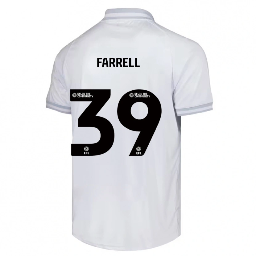 Danxen Kid Leo Farrell #39 White Gray Black Away Jersey 2025/26 T-Shirt