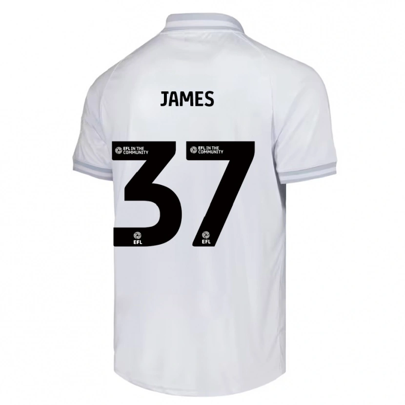 Danxen Kid Nathan James #37 White Gray Black Away Jersey 2025/26 T-Shirt