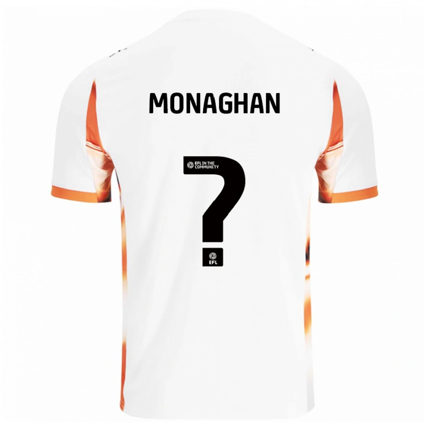 Danxen Kid Kayleigh Monaghan #0 White Orange Black Away Jersey 2025/26 T-Shirt