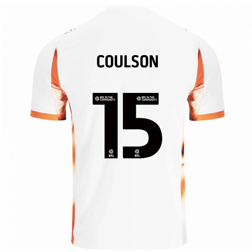 Danxen Kid Hayden Coulson #15 White Orange Black Away Jersey 2025/26 T-Shirt