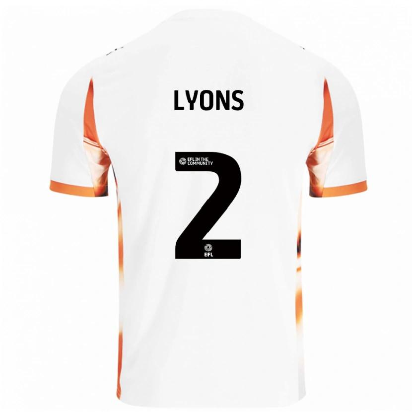 Danxen Kid Andy Lyons #2 White Orange Black Away Jersey 2025/26 T-Shirt