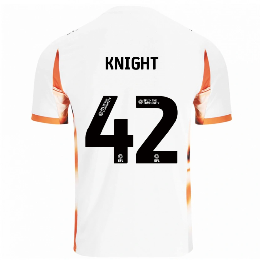 Danxen Kid Spencer Knight #42 White Orange Black Away Jersey 2025/26 T-Shirt