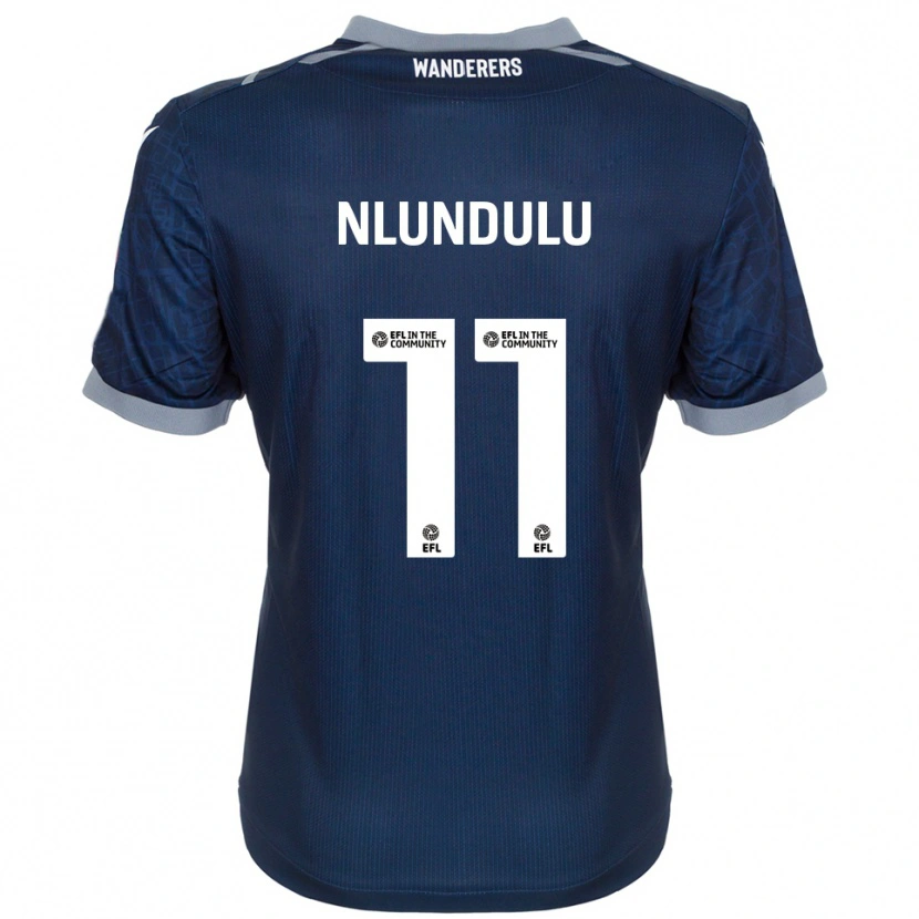 Danxen Kid Dan Nlundulu #11 Navy Gray Away Jersey 2025/26 T-Shirt