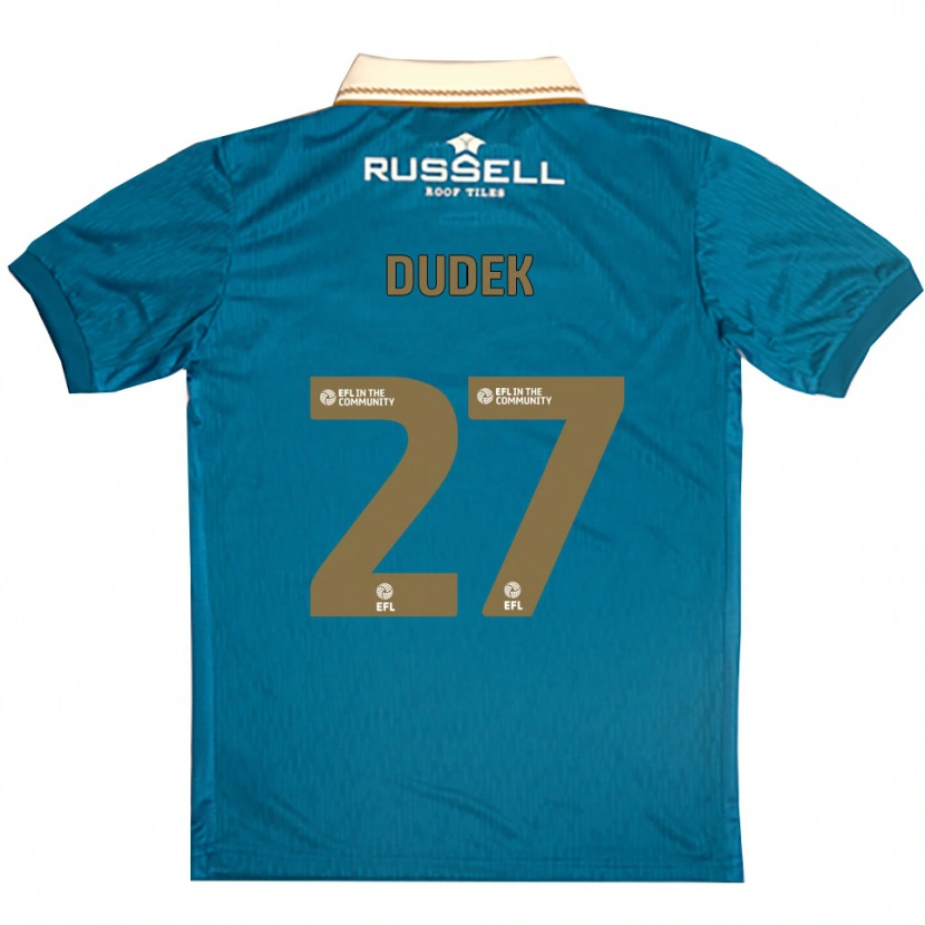 Danxen Kid Kamil Dudek #27 Sky Blue White Away Jersey 2025/26 T-Shirt