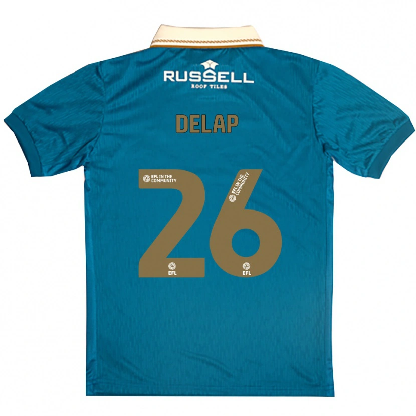 Danxen Kid Finn Delap #26 Sky Blue White Away Jersey 2025/26 T-Shirt