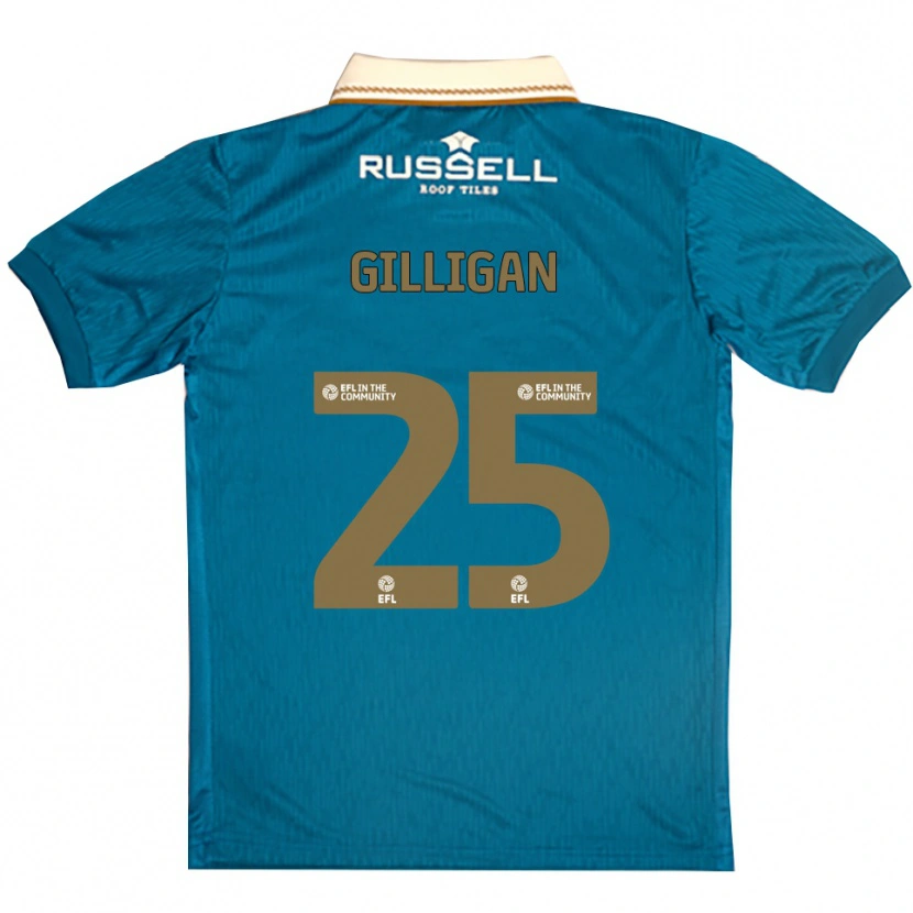 Danxen Kid Ciaran Gilligan #25 Sky Blue White Away Jersey 2025/26 T-Shirt