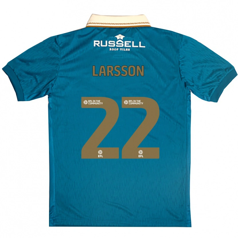 Danxen Kid Julian Larsson #22 Sky Blue White Away Jersey 2025/26 T-Shirt