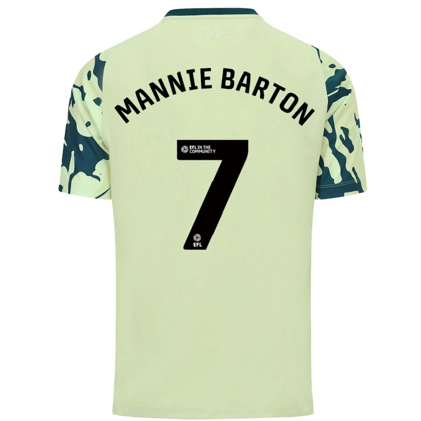 Danxen Kid Mannie Barton #7 Dark Green Away Jersey 2025/26 T-Shirt