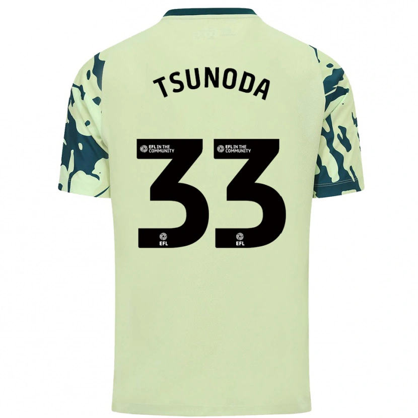 Danxen Kid Ryotaro Tsunoda #33 Dark Green Away Jersey 2025/26 T-Shirt