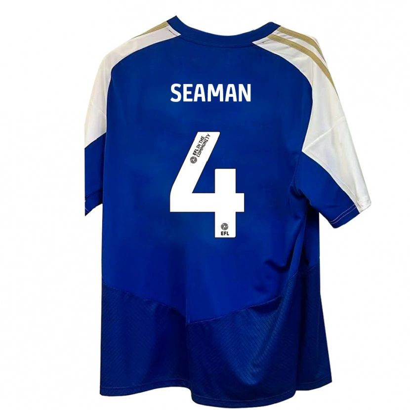 Danxen Kid Jaydee Seaman #4 Blue White Gold Away Jersey 2025/26 T-Shirt