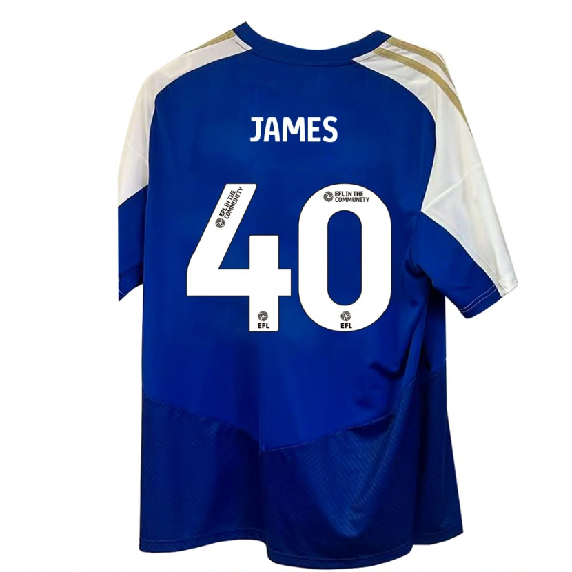 Danxen Kid Ed James #40 Blue White Gold Away Jersey 2025/26 T-Shirt
