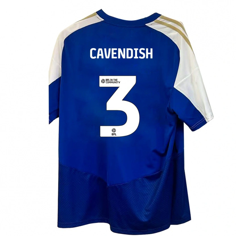 Danxen Kid Jacca Cavendish #3 Blue White Gold Away Jersey 2025/26 T-Shirt