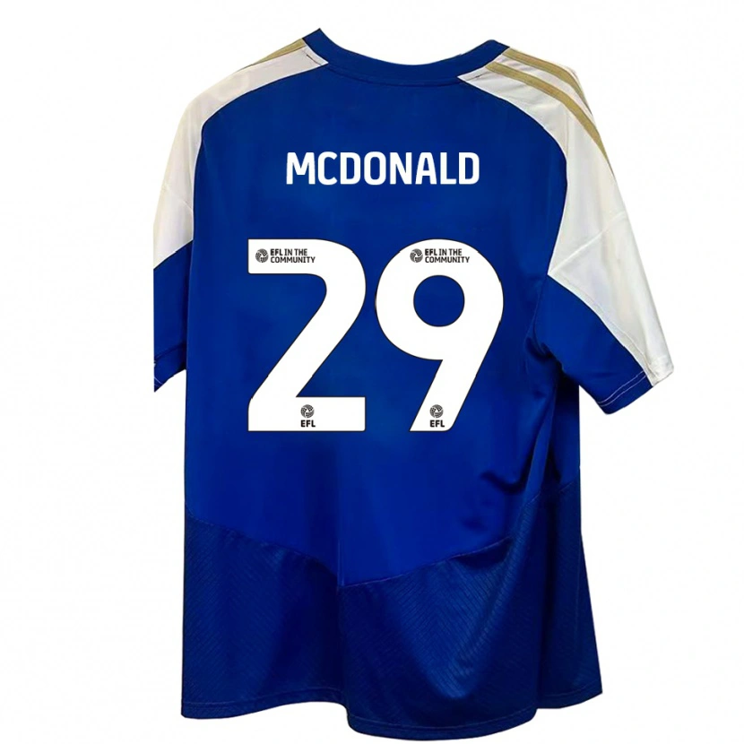 Danxen Kid Kevin Mcdonald #29 Blue White Gold Away Jersey 2025/26 T-Shirt