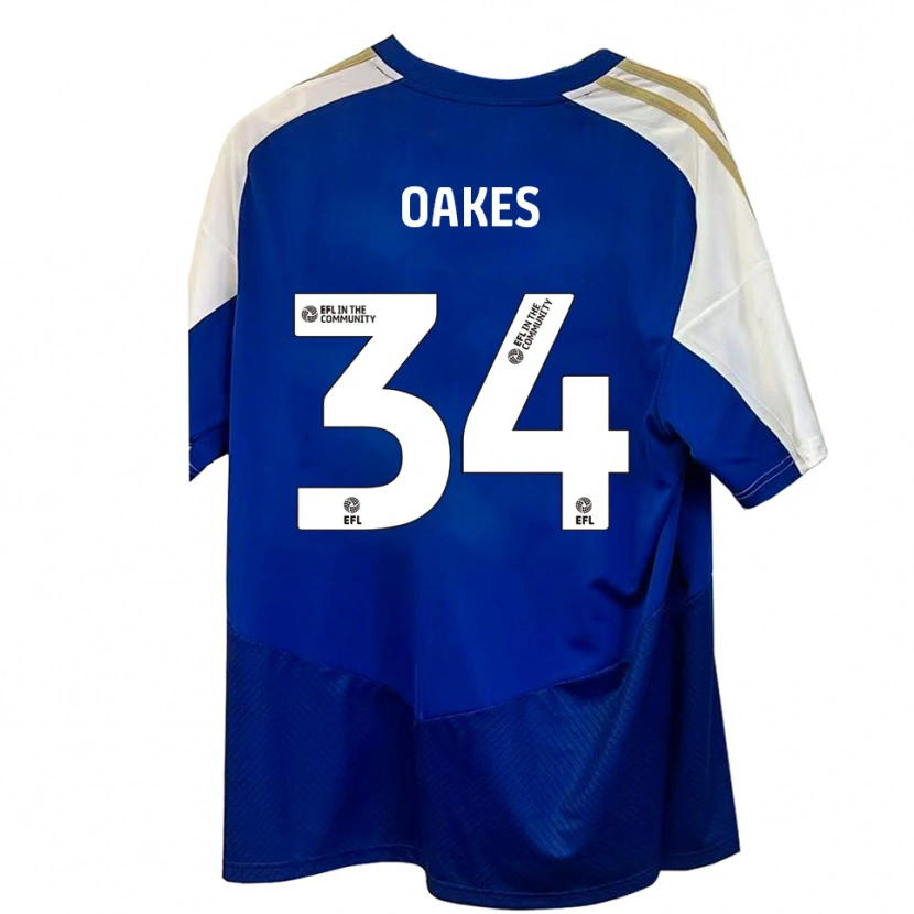 Danxen Kid Liam Oakes #34 Blue White Gold Away Jersey 2025/26 T-Shirt