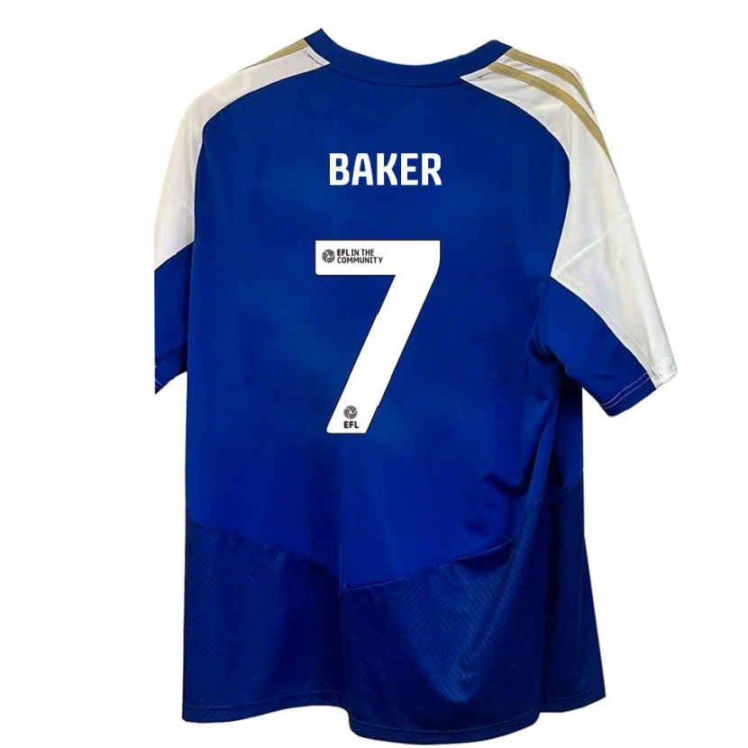 Danxen Kid Phoebe Baker #7 Blue White Gold Away Jersey 2025/26 T-Shirt