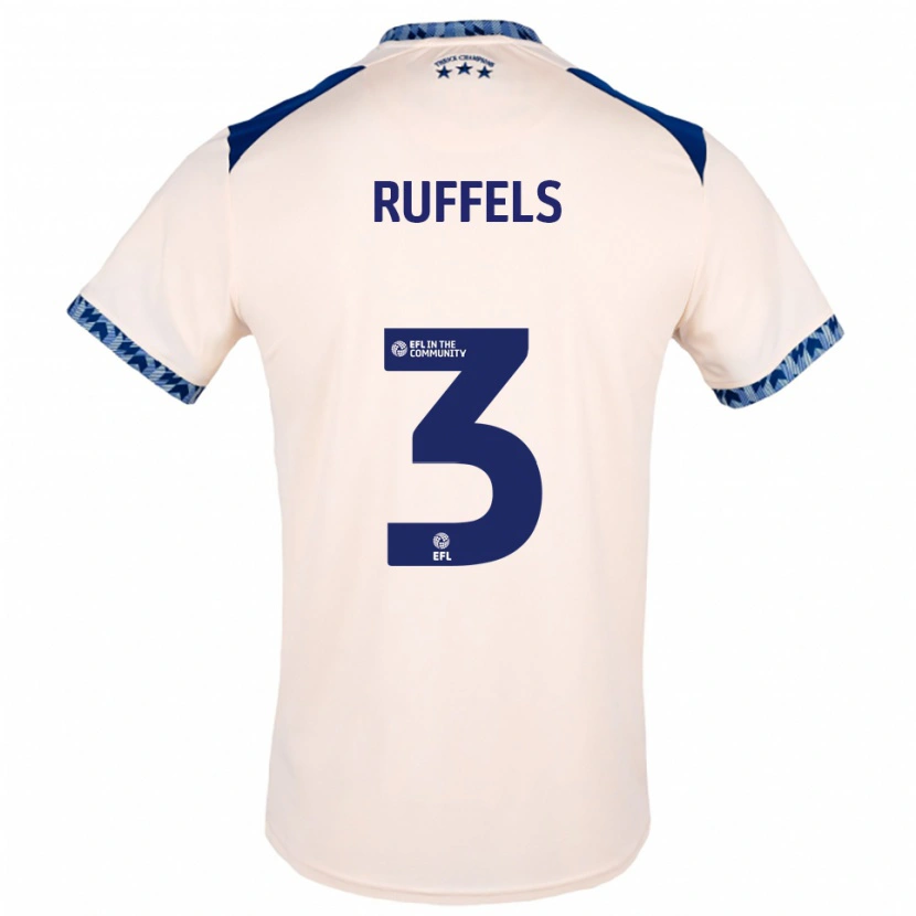 Danxen Kid Josh Ruffels #3 Off White Navy Away Jersey 2025/26 T-Shirt