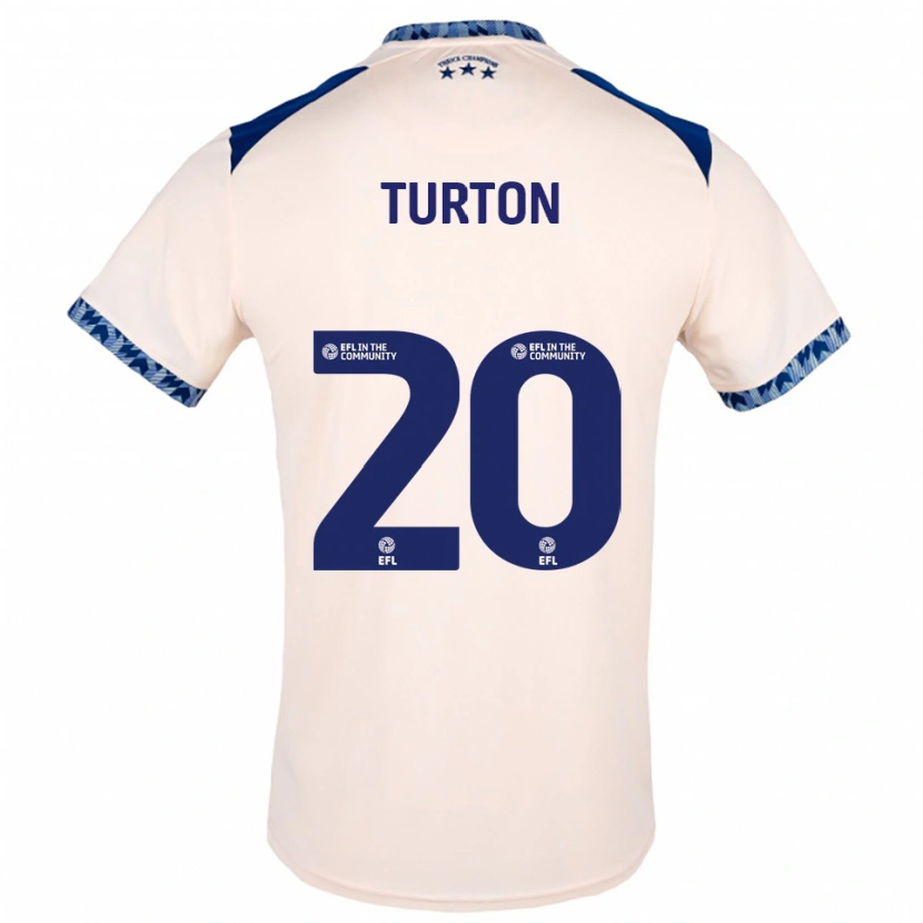 Danxen Kid Ollie Turton #20 Off White Navy Away Jersey 2025/26 T-Shirt