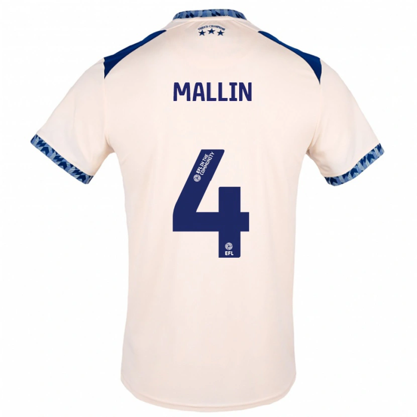 Danxen Kid Kate Mallin #4 Off White Navy Away Jersey 2025/26 T-Shirt