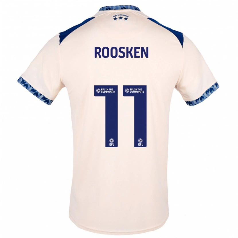 Danxen Kid Ruben Roosken #11 Off White Navy Away Jersey 2025/26 T-Shirt