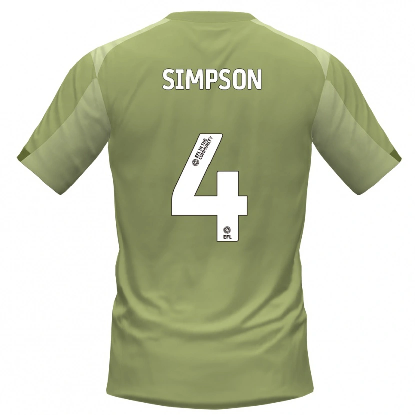 Danxen Kid Jack Simpson #4 Sage Champagne Away Jersey 2025/26 T-Shirt