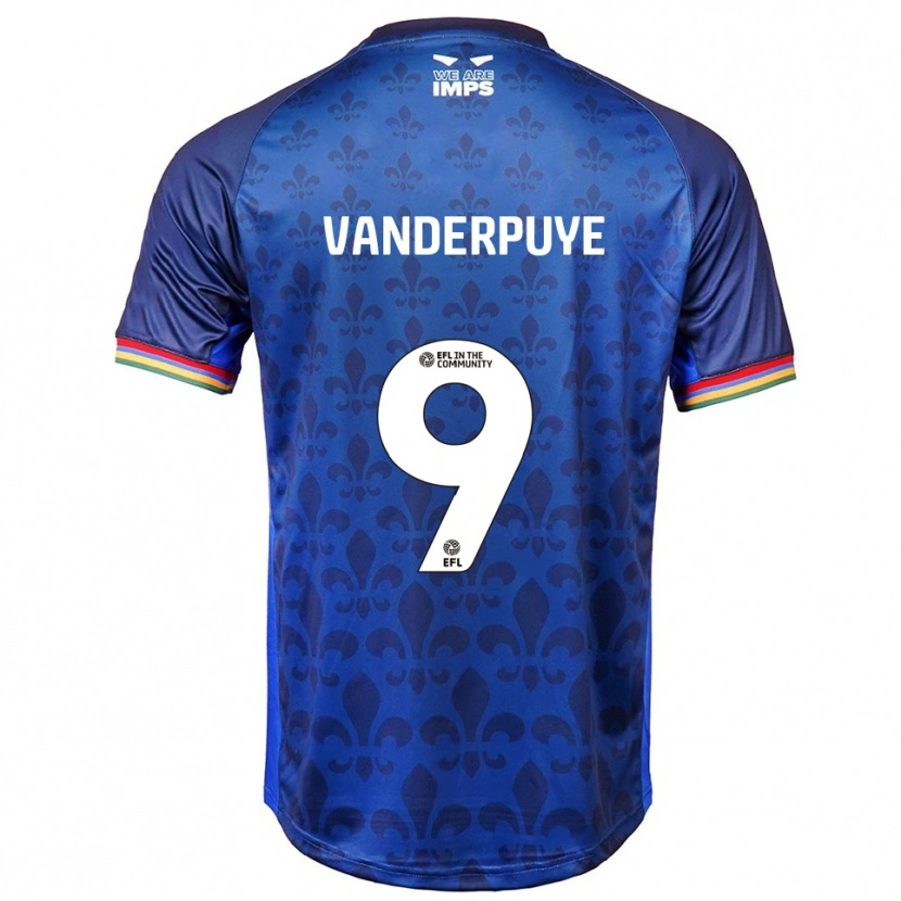 Danxen Kid Daniel Vanderpuye #9 Blue Navy Away Jersey 2025/26 T-Shirt