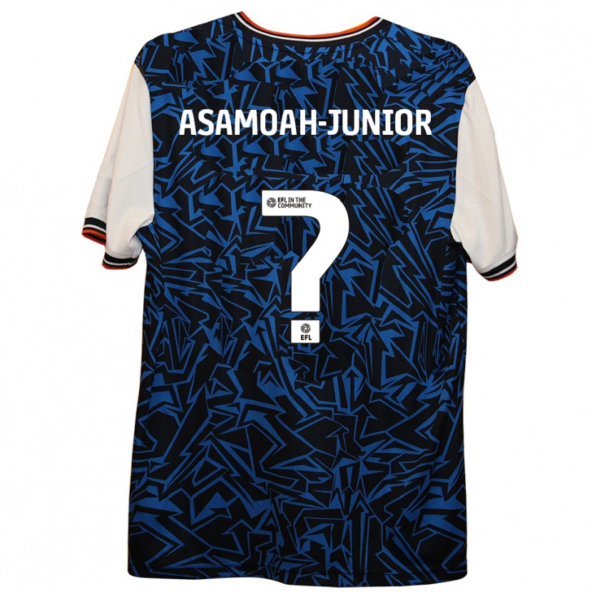 Danxen Kid Lloyd Asamoah-Junior #0 Blue Black White Away Jersey 2025/26 T-Shirt