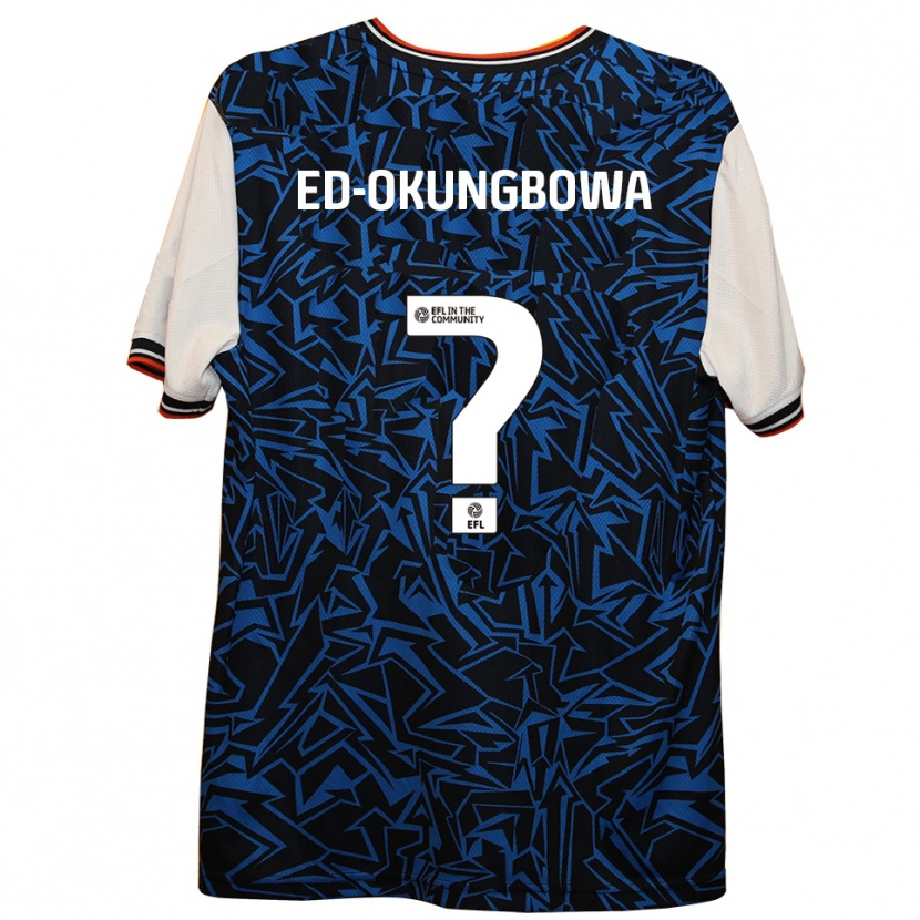 Danxen Kid Excel Ed-Okungbowa #0 Blue Black White Away Jersey 2025/26 T-Shirt