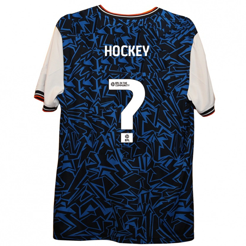 Danxen Kid Cai Hockey #0 Blue Black White Away Jersey 2025/26 T-Shirt