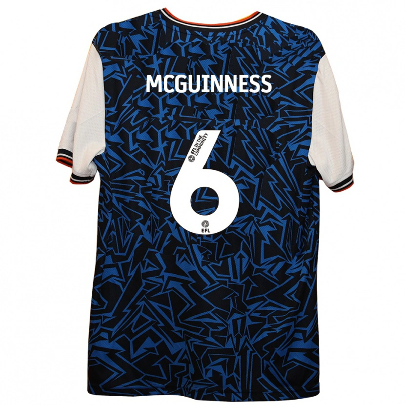 Danxen Kid Mark Mcguinness #6 Blue Black White Away Jersey 2025/26 T-Shirt