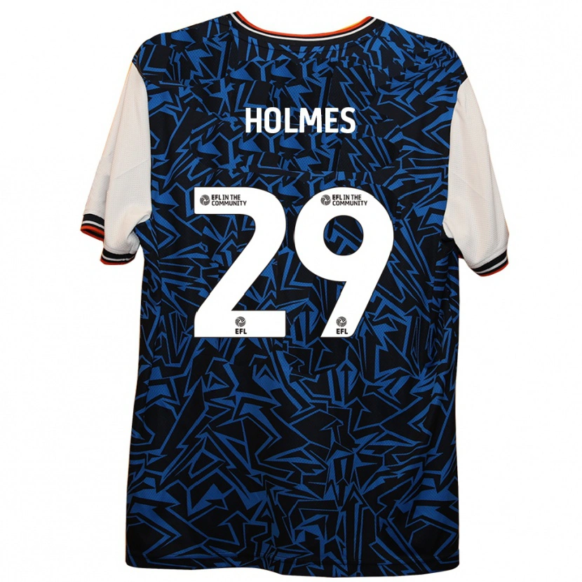 Danxen Kid Tom Holmes #29 Blue Black White Away Jersey 2025/26 T-Shirt