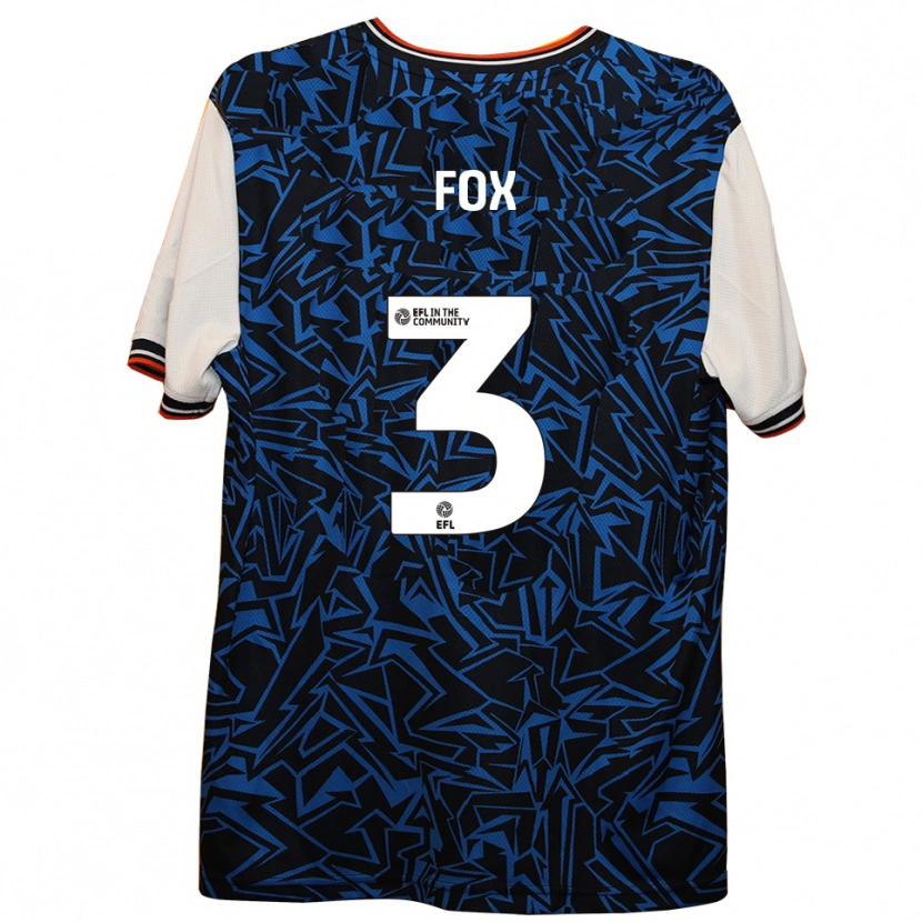 Danxen Kid Harry Fox #3 Blue Black White Away Jersey 2025/26 T-Shirt