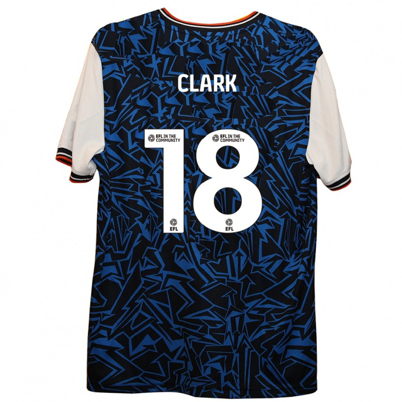 Danxen Kid Jordan Clark #18 Blue Black White Away Jersey 2025/26 T-Shirt